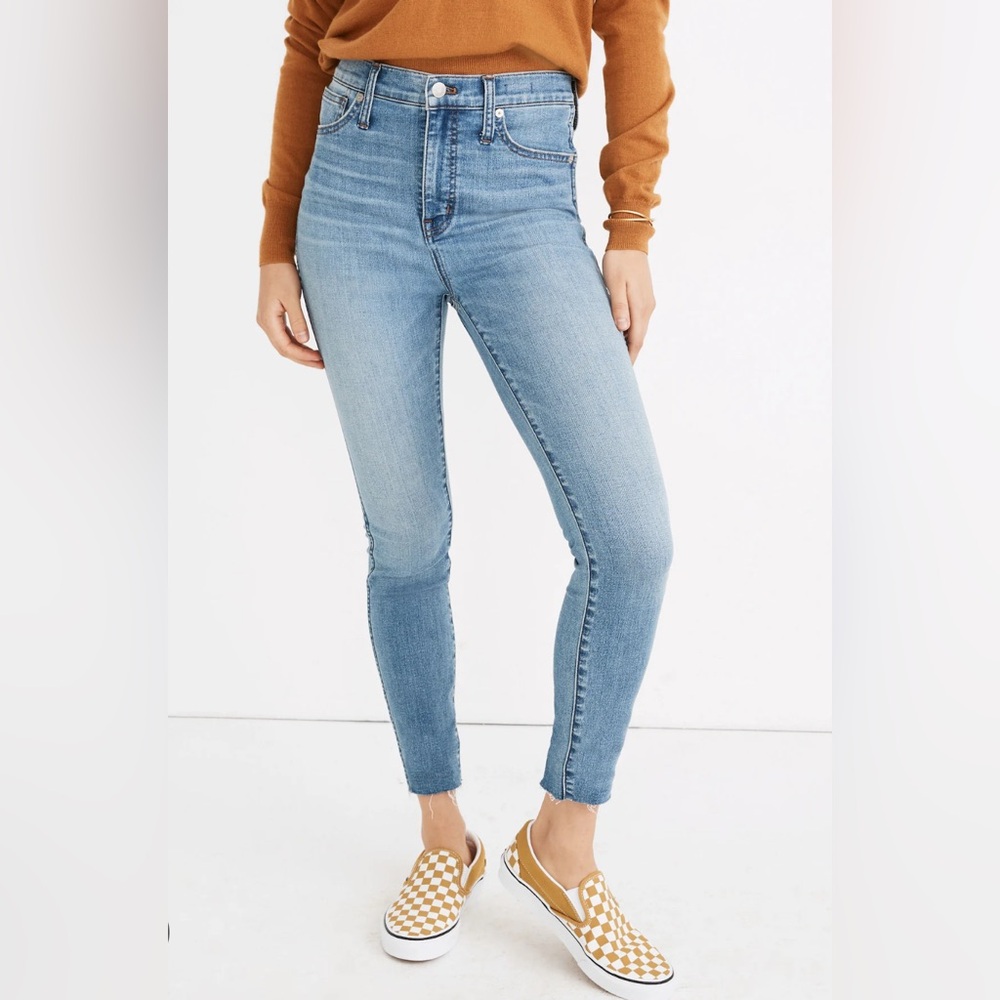 Madewell 10" High-Rise Skinny Jeans: Raw-Hem Edition, Size 28